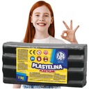 PLASTICIN PRE DETI ČIERNA ŠKOLA 1KG ODOLNÝ