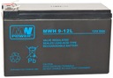 BATÉRIA AGM VRLA MW POWER MWH MWH9-12L 12V 9AH MWH9 UPS NAPÁJANIE