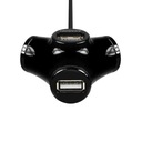 Hub HUE-X3B 4-portový kábel USB 2.0 1,2 m Čierny