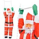 Santa Claus na svietiacom led rebríku 190 cm