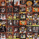 Skeleton Wall Tiles Patchwork 30ks-Catrina