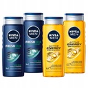 NIVEA MEN pánsky sprchový gél set 4x500ml