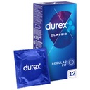 Kondómy DUREX CLASSIC, klasické, hladké, bezpečné a pohodlné, 12 ks