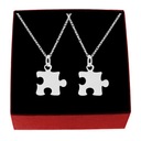 SADA NÁHRDELNÍKOV SILVER FRIENDSHIP PUZZLE 2KS SILVER 925