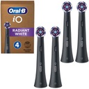 4x ORIGINÁLNA HLAVA ELEKTRICKEJ KEFKY ORAL-B iO RADIANT ČIERNA