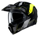 HJC C80 Rox Black/Yellow Flip Up Helmet L šilt