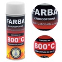 Žiaruvzdorná farba v spreji 400 ml Hansa WHITE 800°C