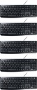 Káblová klávesnica Logitech K120 čierna x5