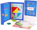 Magnetické bloky Montessori Puzzle Tangram