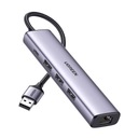 UGREEN UGREEN Adaptér 5v1 USB-A na 3x USB 3.0 + RJ