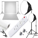 Foto set POZADIE 2x softbox 60 cm DIAĽKOVÝ 2x 85W