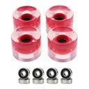 4 ks Flash Skateboard Wheels Longboard Wheel Red