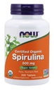 SPIRULINA 50mg SUPERFOOD PROTEIN 200tabs NOW Foods