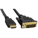 DVI - HDMI kábel Akyga AK-AV-11 DVI-D (M) (24+1) - HDMI (M) 1,8m čierny