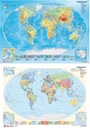 OBOJSTRANNÁ PODKLADOVÁ MAPA SVETA 590 X 417 MM