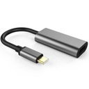 Kábel adaptéra USB-C - HDMI 4K sivý