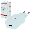 NABÍJACÍ ADAPTÉR SWISSTEN 1xUSB 1A BIELY