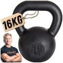 Kettlebell liatinové závažie kotlíková loptička kettleball home gym fit 16kg