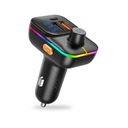 Bluetooth FM transmitter MP3 nabíjačka 25W čierna