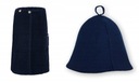 SAUNA DÁMSKY BALÍČEK NAVY KILT, GOMBÍK A ČIAPKA