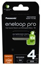 4x BATÉRIA PANASONIC ENELOOP PRO AA R6 2500 mAh