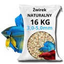 Akvarijný štrk 3 - 5 mm prírodný akvarijný štrk AMBER 16 KG