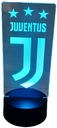 3D LED NOČNÁ LAMPA JUVENTUS MULTICOLOR USB DIAĽK