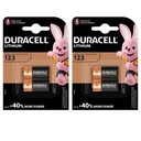 4x Duracell CR123A 123 FOTO lítiová batéria