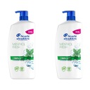 Head & Shoulders Menthol Fresh sada šampónu proti lupinám 800ml x2