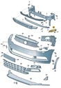 PREDNÝ VODIČ NÁRAZNÍK ĽAVÝ VW PASSAT B8 OE