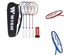 BADMINTONOVÝ SET SVETELNÉ RAKETY + SIEŤ RÁMOV WISH LINES ALUMTEC 5566