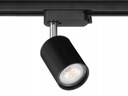 Čierna LED pásová lampa pre 1-fázovú dráhu
