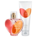 AVON Lov U Connected Cosmetics Set for Her Parfém 50 ml dámsky balzam