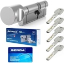 GERDA PRO SYSTEM cylindrická vložka 55/55 s 110 mm gombíkovou vložkou zámku dverí