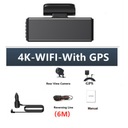 4K 4-palcová GPS DVR kamera do auta