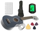 NÁMORNÍCKA MODRÁ UKULELE + TUNER + OBAL + ÚCHYTKY + DRŽAČE