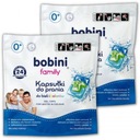 Bobini Family kapsule na pranie, biele, farba 24 x 2