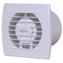 Kúpeľňový ventilátor štandardný biely 13x14 fi100 mm tenký predný EOL100B