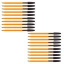 BIC Orange Black 0,8 mm guľôčkové pero 20 ks Sada