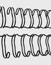 Drôtené ostne 6,4mm čierne 100 kusov OPUS