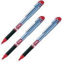 Guľôčkové pero 0,5 mm BLN15 Pentel Red x3