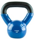 Vinylom potiahnutý liatinový kettlebell HMS KNV04 4 kg