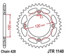 JT ZADNÉ OZNAČENIE 4478 54 BETA 125 RR/RE '08-20