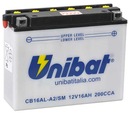 BATÉRIA UNIBAT CB16AL-A2 16Ah VIRAGO XV 700