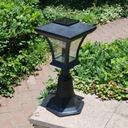 Lampa, solárna záhradná lampa, náhrobný kameň, 46 cm