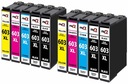 10x 603 ATRAMENT PRE EPSON WF-2835 WF-2850 WF-2870 DWF