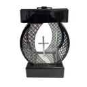 Sviečka Shrine Candle HK-77 Circle Decor Čierno-strieborná 28 cm