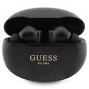 Bluetooth slúchadlá Guess GUTWST50EK TWS + dokovacia stanica - čierna Classic