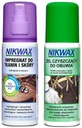 Súprava topánok z látky a kože Nikwax 2x125ml