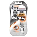 BIC FLEX 5 BLISTER 3 holiaci strojček